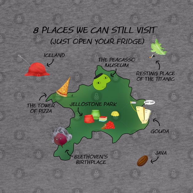 A travel map for foodies during lockdown by shackledlettuce